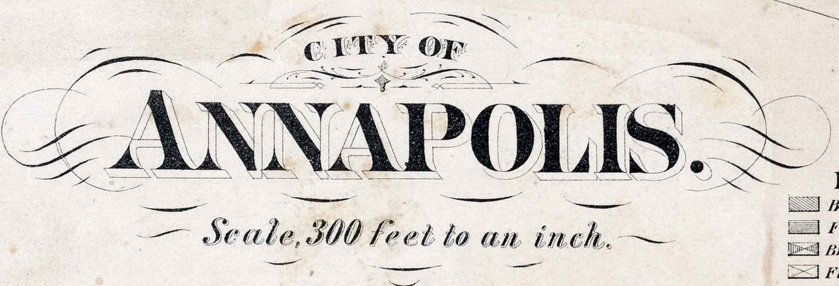1878 Map of Annapolis Maryland