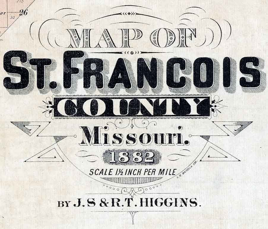 1882 Map of St Francois County Missouri