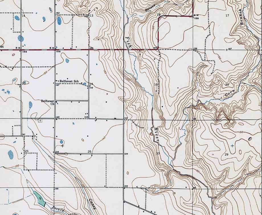 1940 Topo Map of Silverhill Alabama Quadrangle