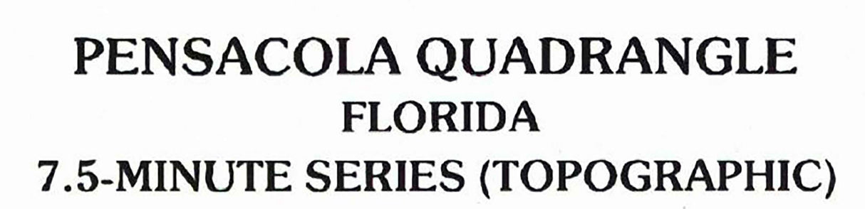 1994 Topo Map of Pensacola Florida Quadrangle