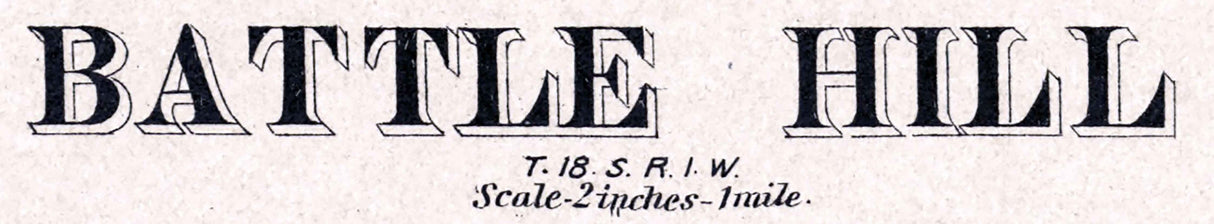 1884 Map of Battle Hill Township McPherson County Kansas