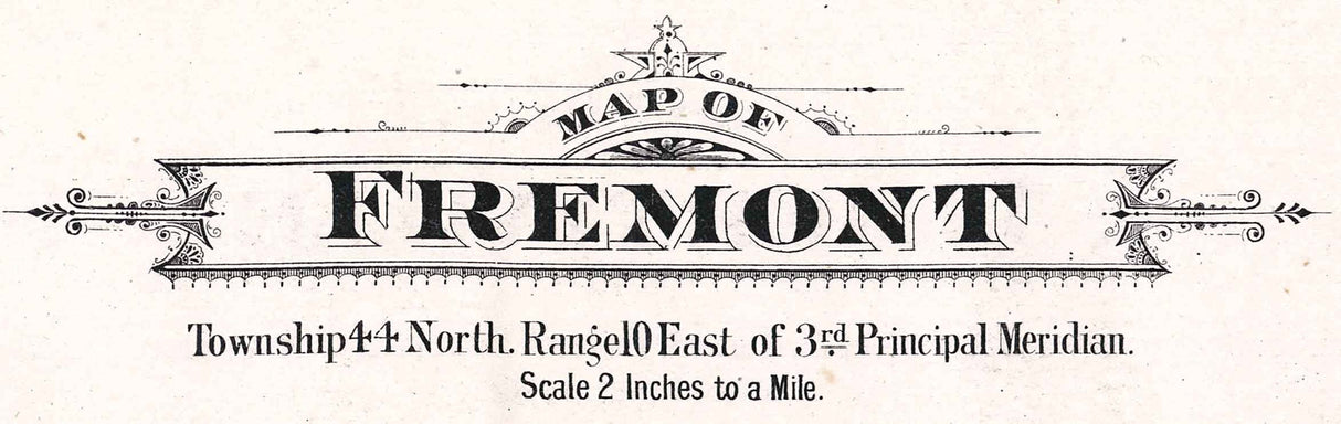1885 Map of Fremont Township Lake County Illinois