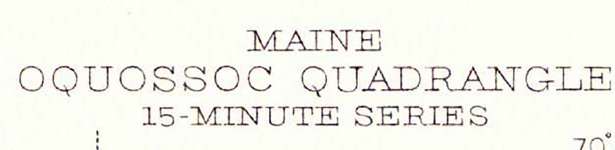 1942 Topo Map of Oquossoc Maine Quadrangle