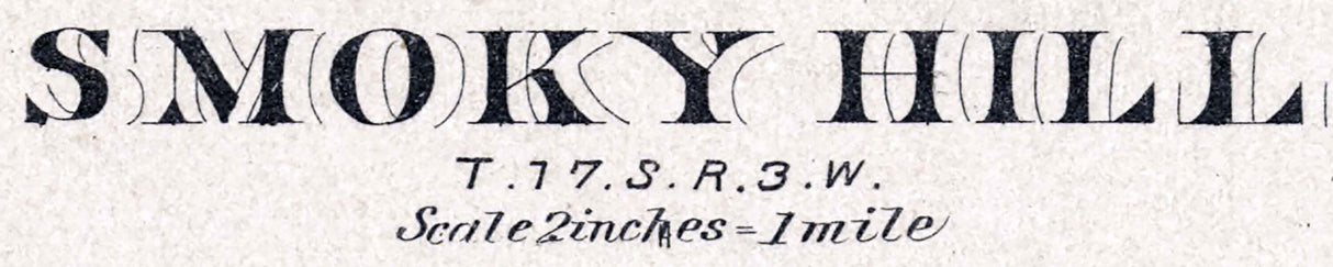 1884 Map of Smoky Hill Township McPherson County Kansas