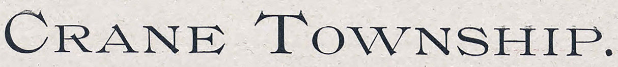 1905 Map of Crane Township Paulding County Ohio