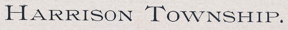 1905 Map of Harrison Township Paulding County Ohio