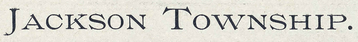 1905 Map of Jackson Township Paulding County Ohio