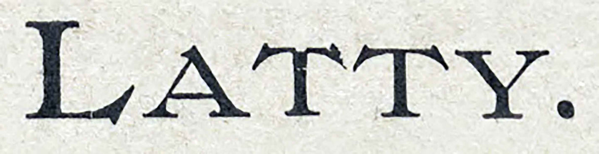 1905 Map of Latty Paulding County Ohio