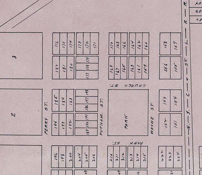 1905 Map of Melrose Paulding County Ohio