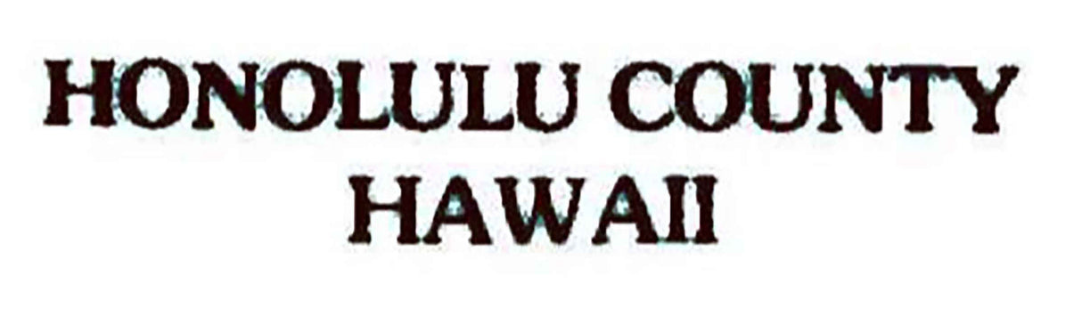 1975 Topo Map of Honolulu Hawaii Quadrangle
