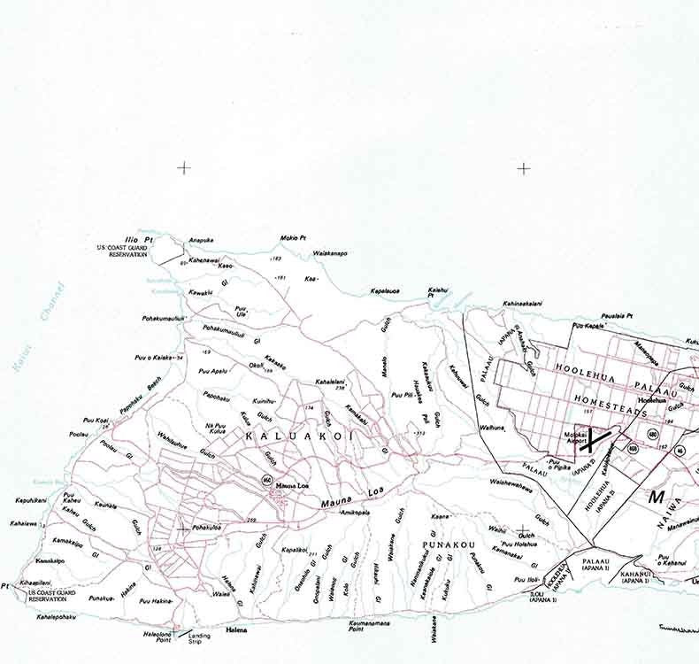 1975 Topo Map of Maui Hawaii Quadrangle