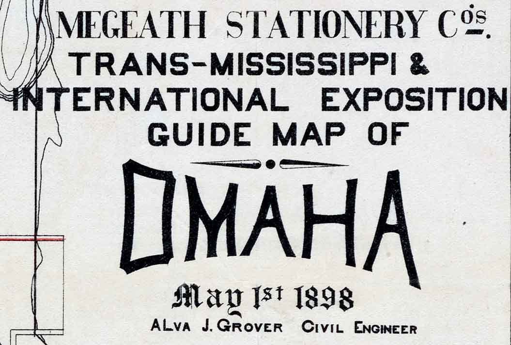 1898 Map of Omaha Nebraska