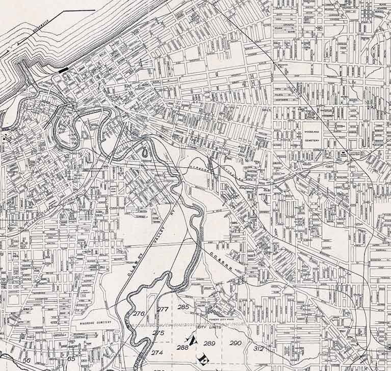 1895 Map of Cleveland Ohio
