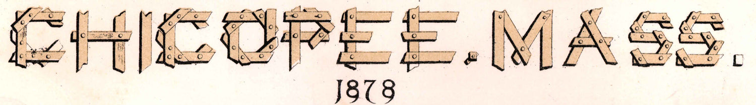 1878 Panoramic Map of Chicopee Massachusetts