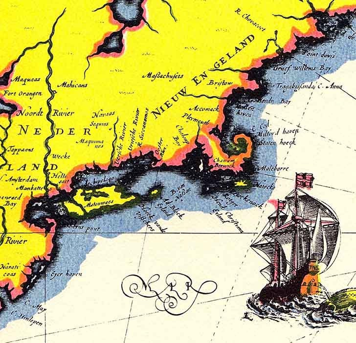 16th Century Map of Virginia America