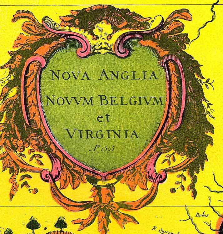 16th Century Map of Virginia America