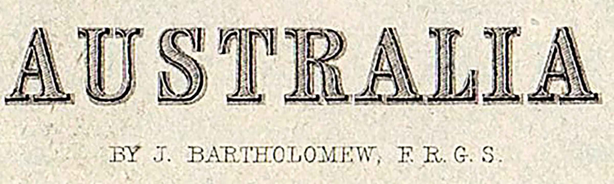 1888 Map of Australia