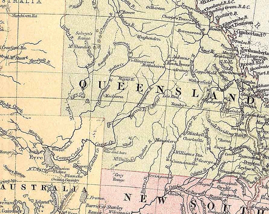 1888 Map of Australia