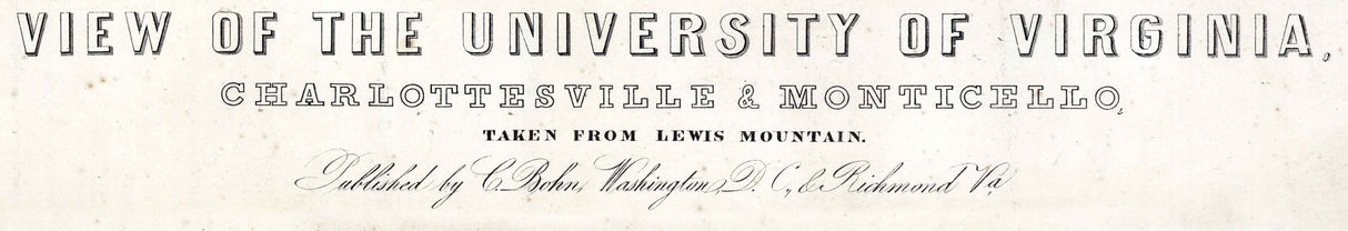 1856 Panoramic View of University of Virginia