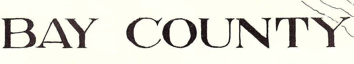 1914 Map of Bay County Florida St Andrews Sound