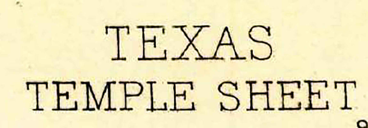 1892 Topo Map of Temple Texas
