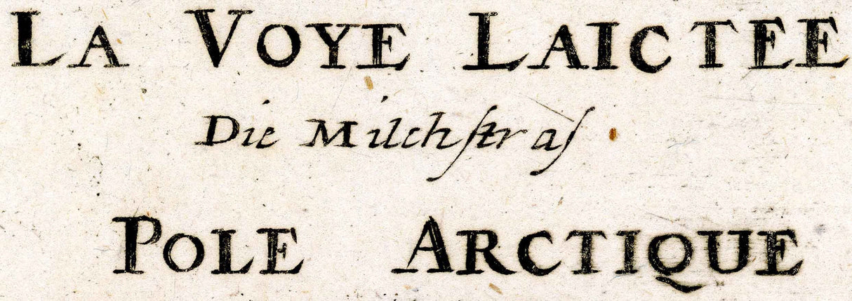 1685 Allain Mallet Engraving of the Milky Way Northern Constellations