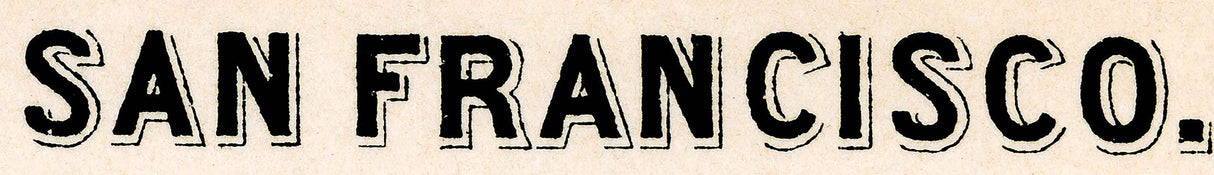 1899 Map of San Francisco Baedeker Map