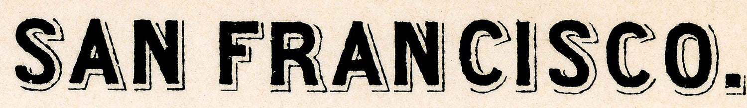 1899 Map of San Francisco Baedeker Map