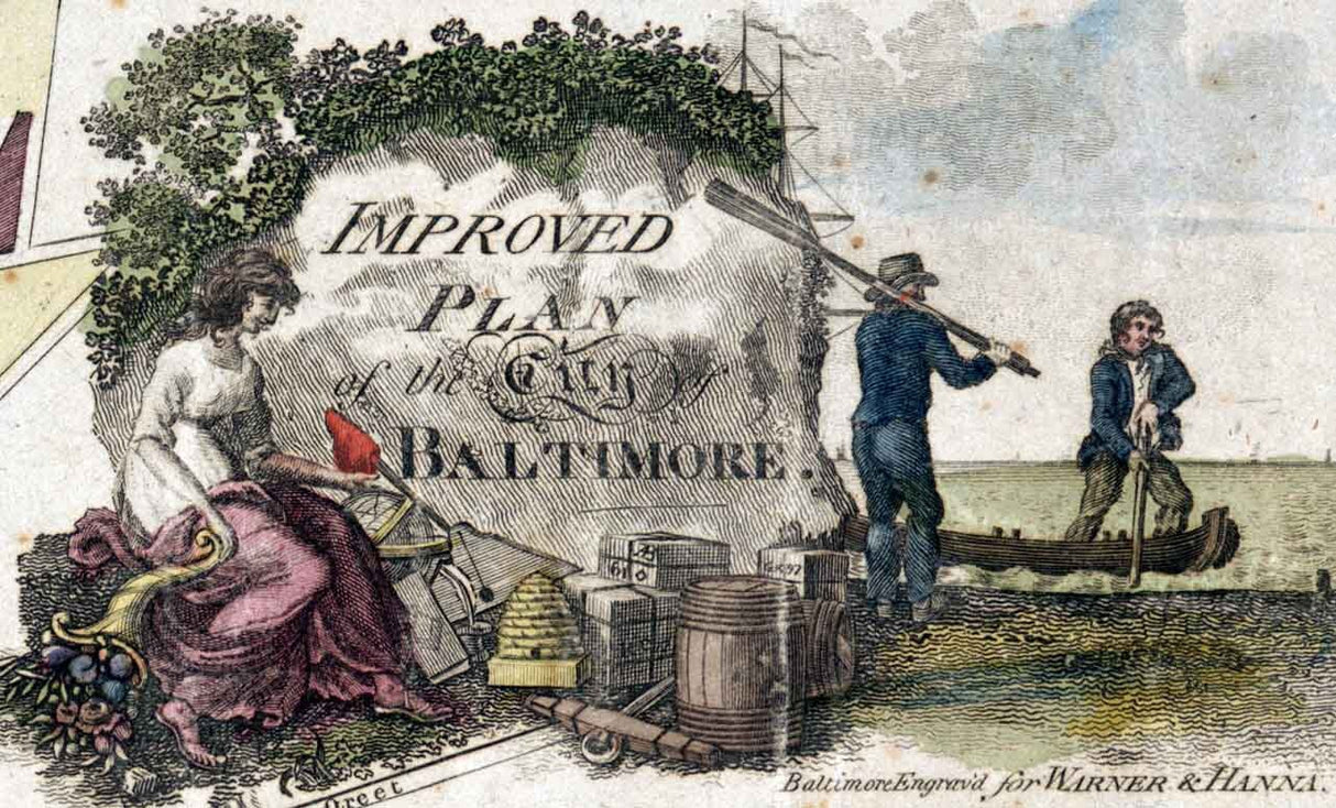 1805 Map of Baltimore Maryland