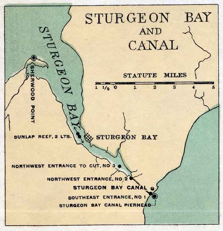 1898 Map of Lake Michigan
