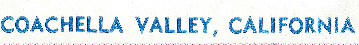 1940s Map of Coachella Valley California