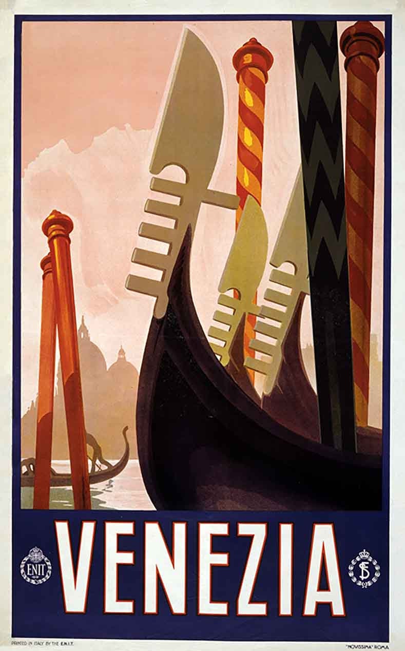 1920 Travel Poster of Venice Italy