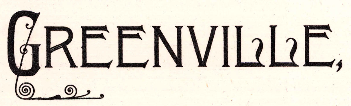 1886 Panoramic Map of Greenville New Hampshire