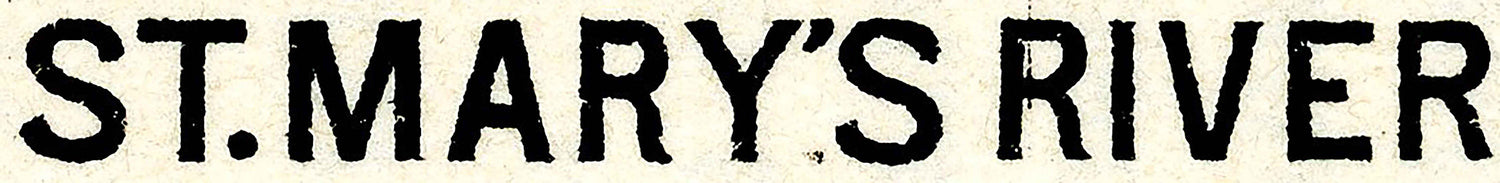 1907 Map of Sault Saint Mary Ontario Canada