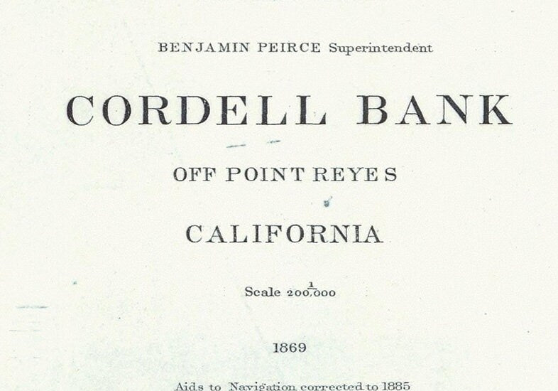1869 Nautical Map of Cordell Bank and the Farallon Islands