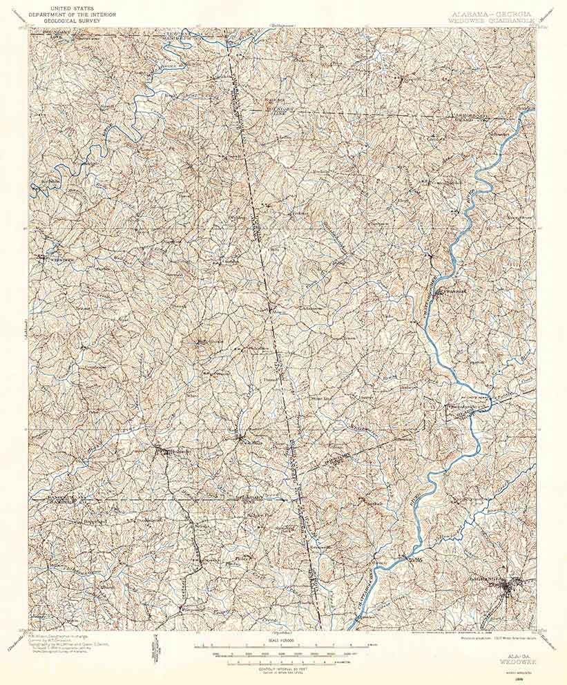 1899 Wedowee Alabama Georgia
