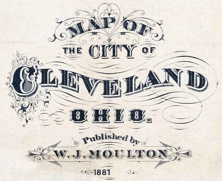 1881 Map of Cleveland Ohio