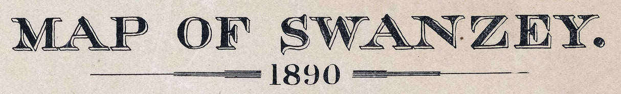 1892 Map of Swanzey New Hampshire