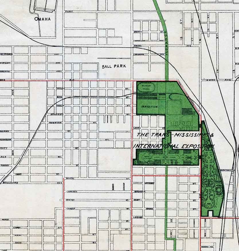 1898 Map of Omaha Nebraska