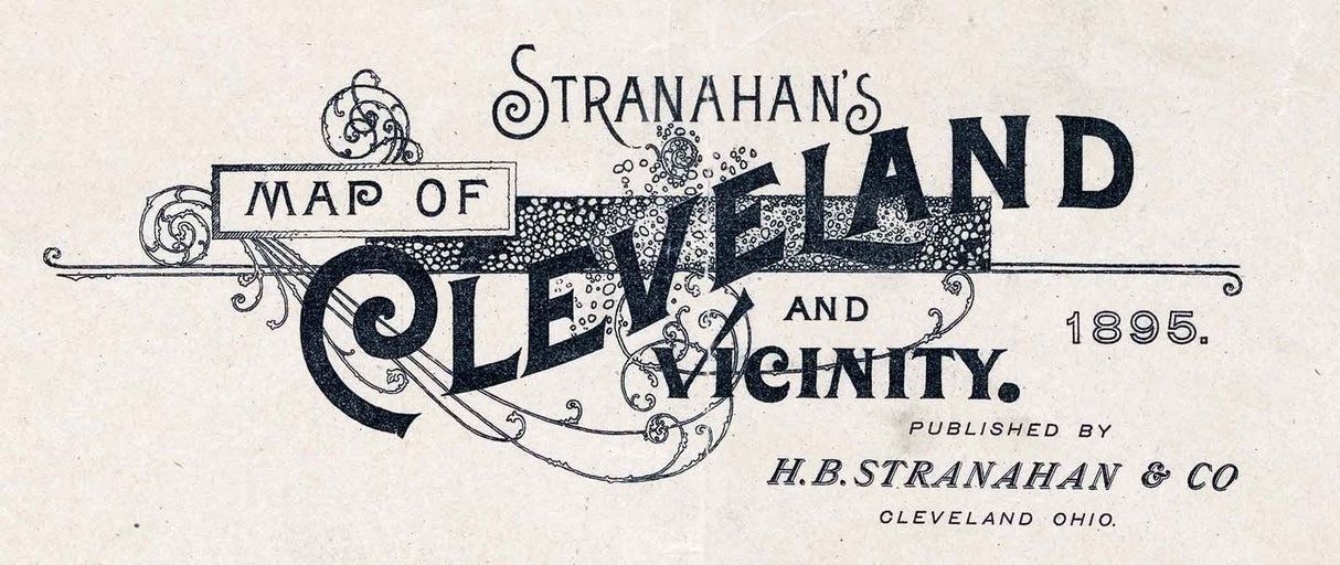 1895 Map of Cleveland Ohio