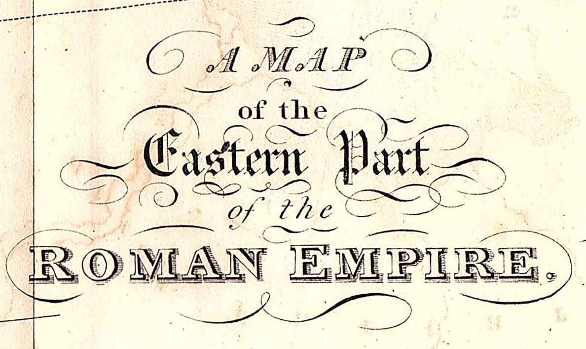 17th Century Map of the Eastern Part of the Roman Empire