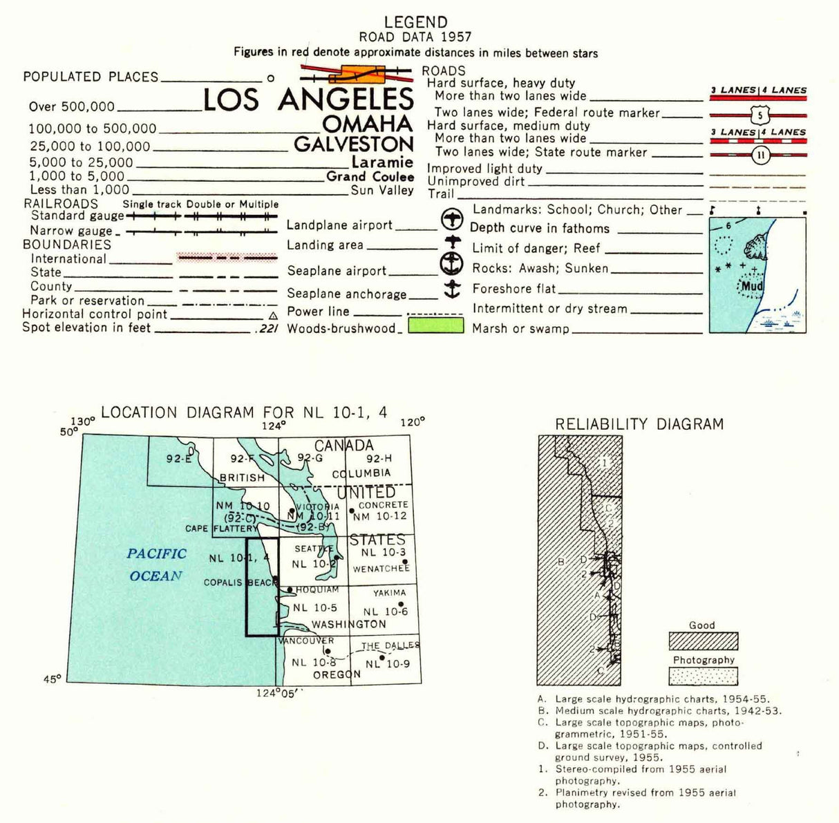 1963 Topo Map of Copalis Beach Washington