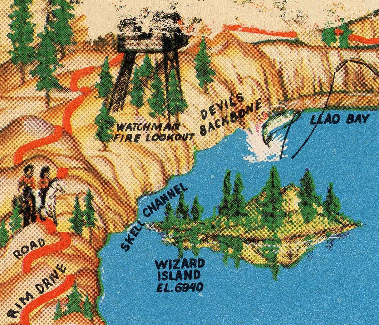Crater Lake Oregon Map