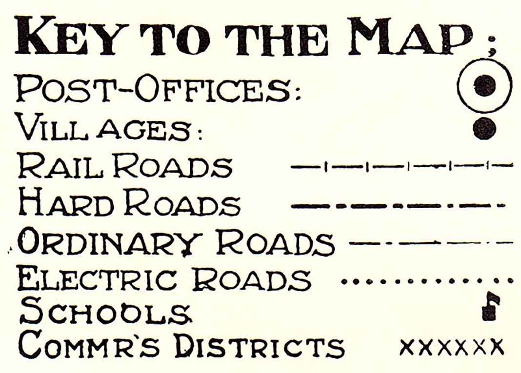 1914 Map of Escambia County Florida Pensacola Gulf of Mexico