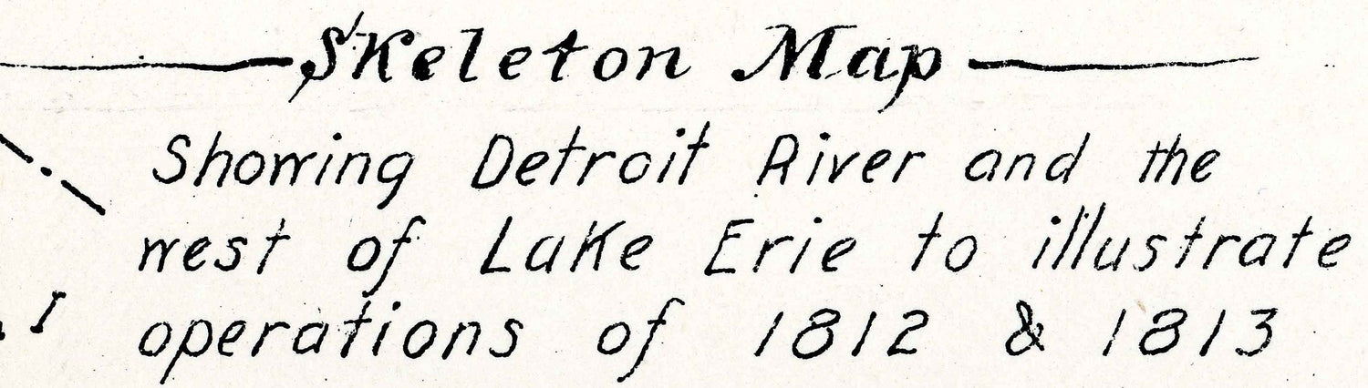 1893 Map of Lake Saint Clair Detroit River and West Lake Erie