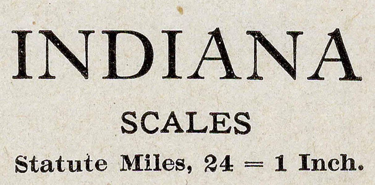 1912 County Map of Indiana