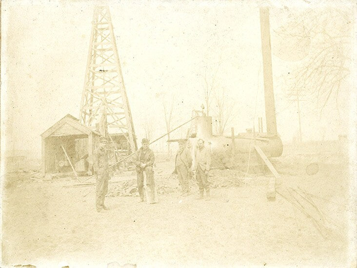 1890s Map & Photo Oil Fields Perry County Ohio Monroe
