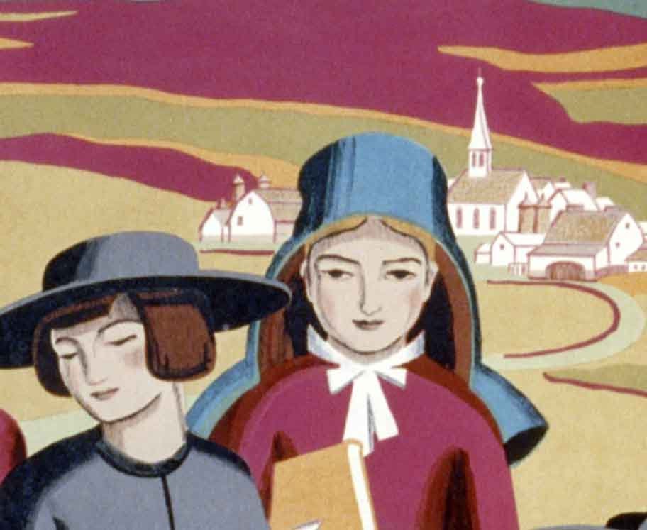 1936 Travel Poster of Rural Pennsylvania Amish