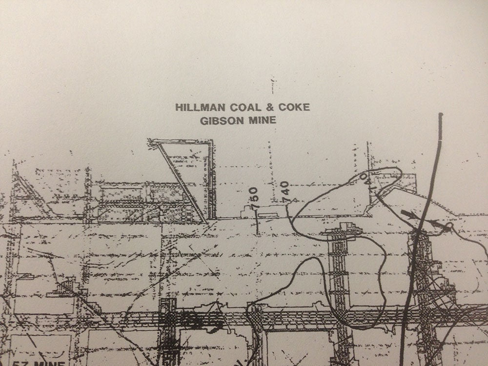 1987 Coal Mine Map of Bethenergy Mines Inc Mine 84 Washington County Pa