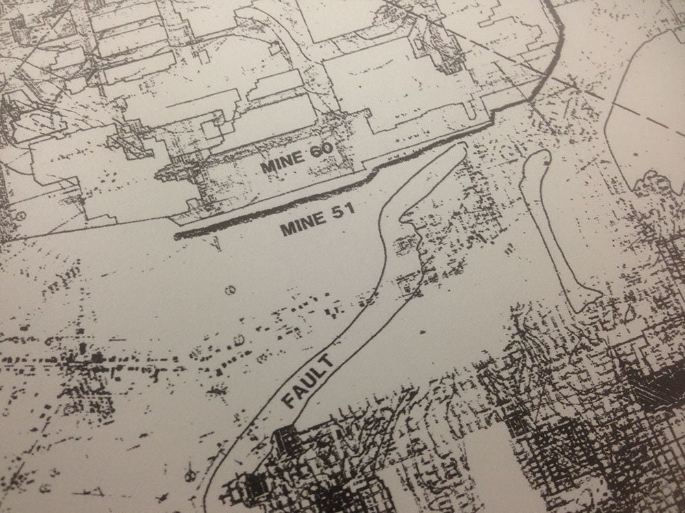1987 Coal Mine Map of Bethenergy Mines Inc Mine 84 Washington County Pa